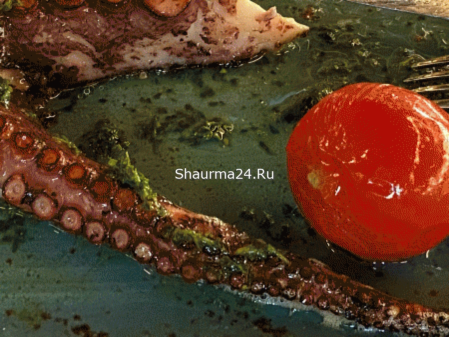 Фото блюда из осьминога
